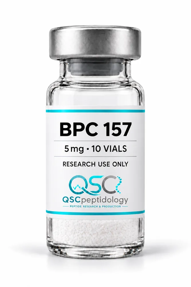 BPC-157 5mg (แพ็ค 10 ขวด) QSC Peptidology