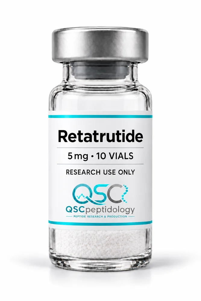 Retatrutide 5mg (แพ็ค 10 ขวด) QSC Peptidology